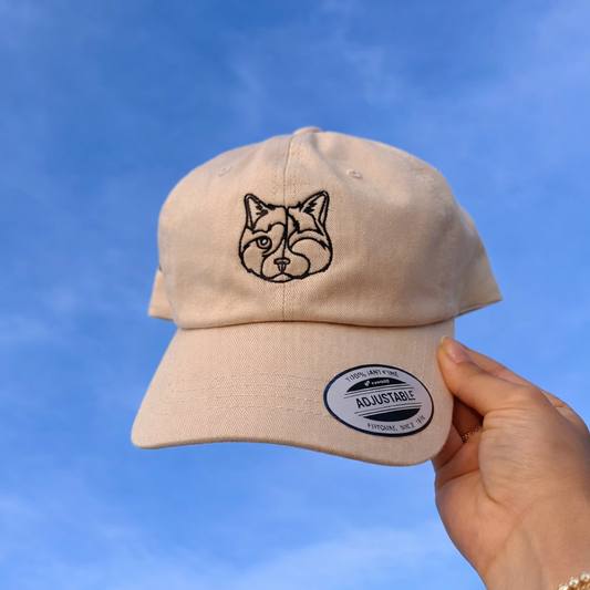 Custom Embroidered Cap â From Your Pet Photo