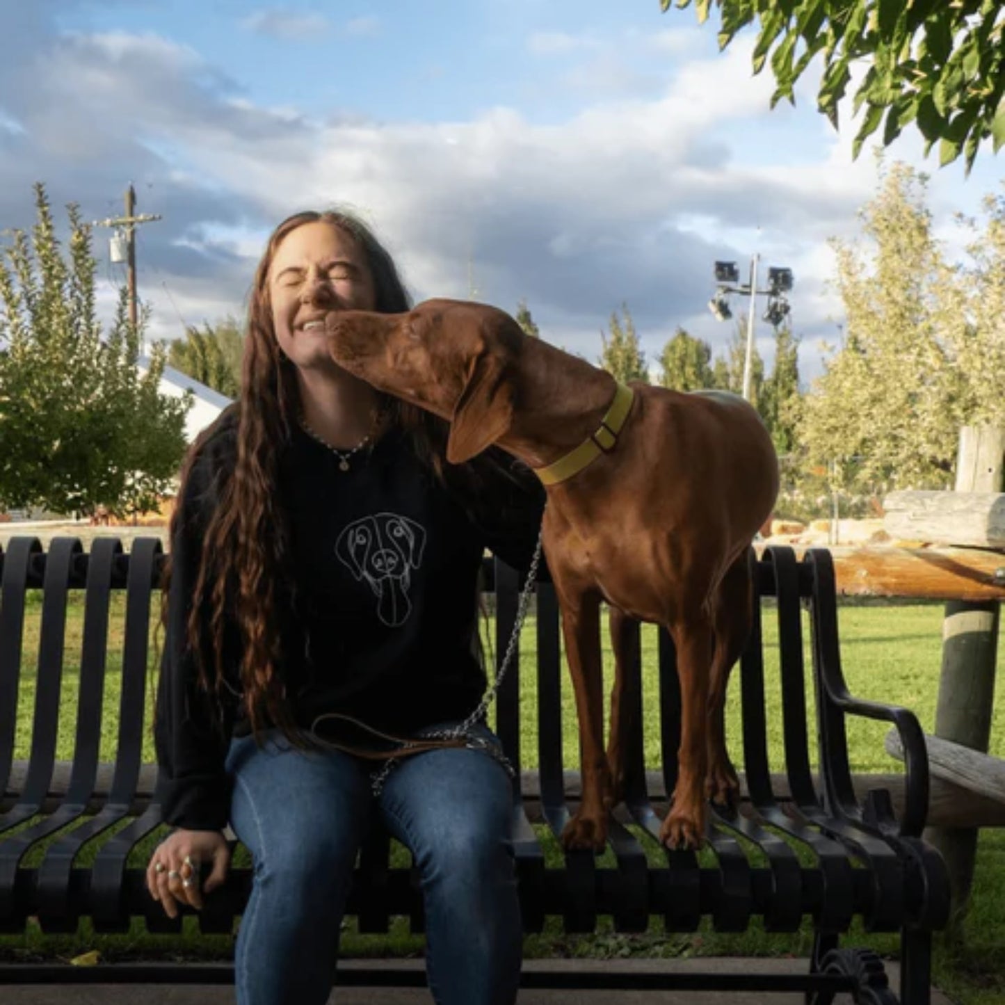 Custom Embroidered Dog Line Art – From Photo