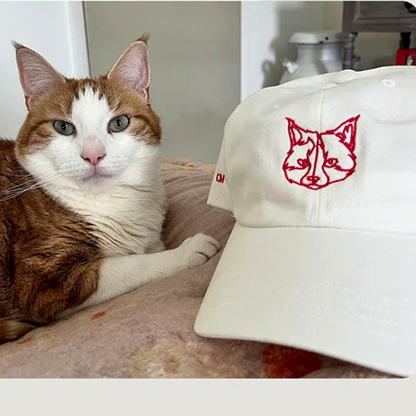 Custom Embroidered Cap – From Your Pet Photo
